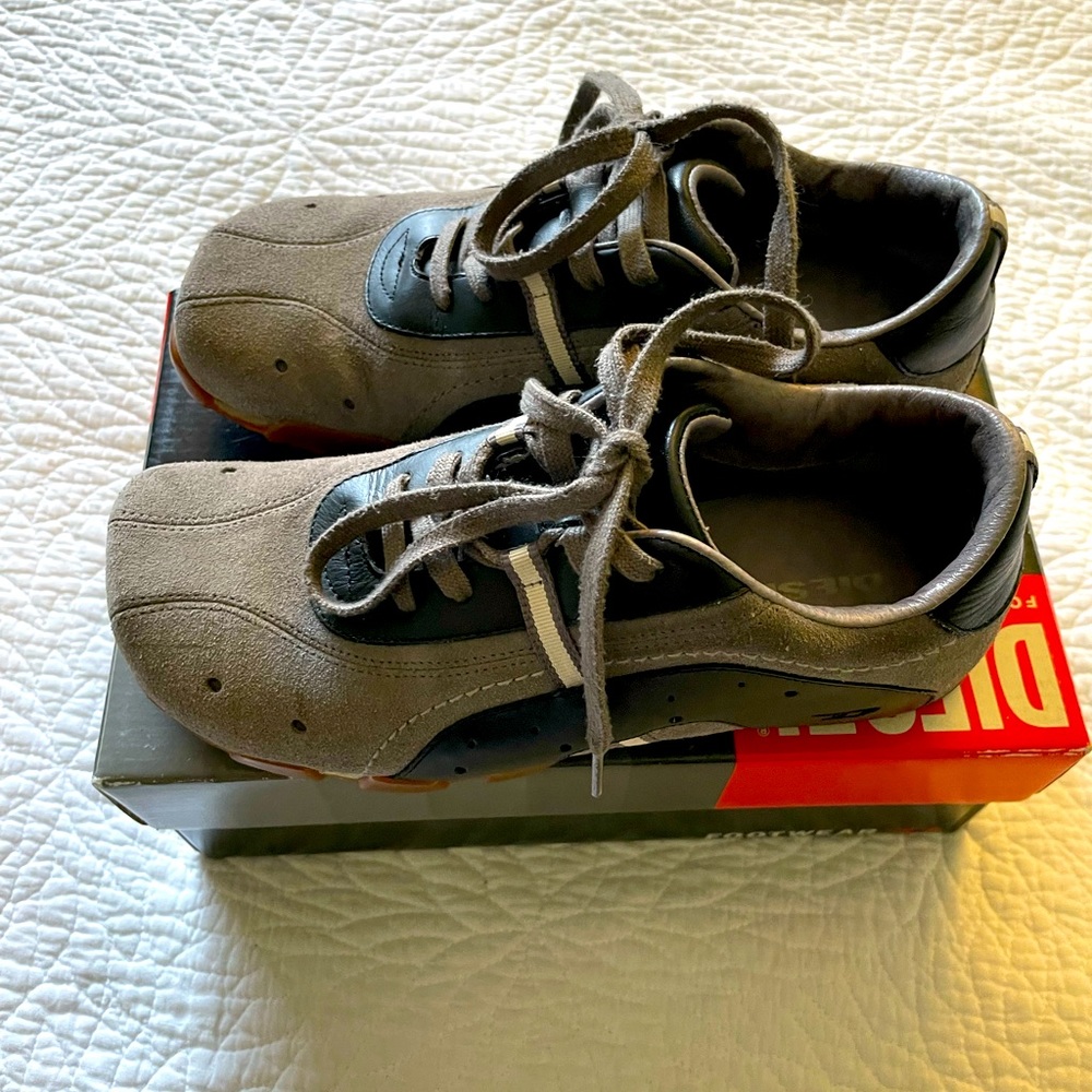 Vintage Women’s Diesel Seude and Leather Sneakers (flaw)